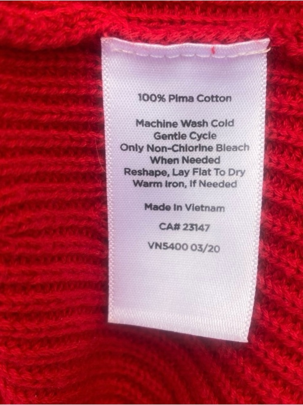 Talbots Petites Red Pima Cotton Turtle Neck Cozy Knit Long Sleeve Sweater Sz Mp - Picture 4 of 5